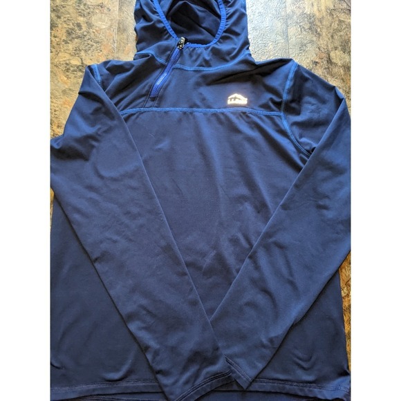 L.L. Bean Other - LL BEAN 1/4 Zip Hoodie Kids Boy's Pullover Athletic Size XL (18) Blue